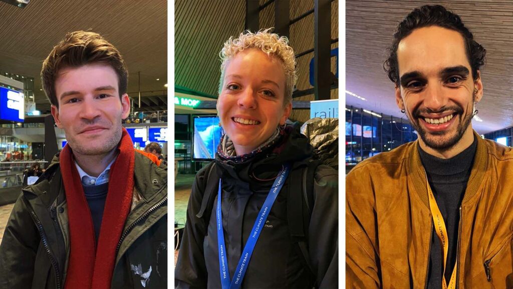 Jong en strijdbaar per klimaattrein naar Glasgow: 'Ik wil aan de goede