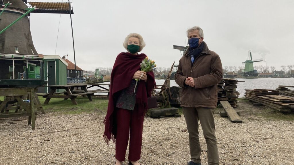 Prinses Beatrix opent het jaar van de molenaar op de Zaanse Schans