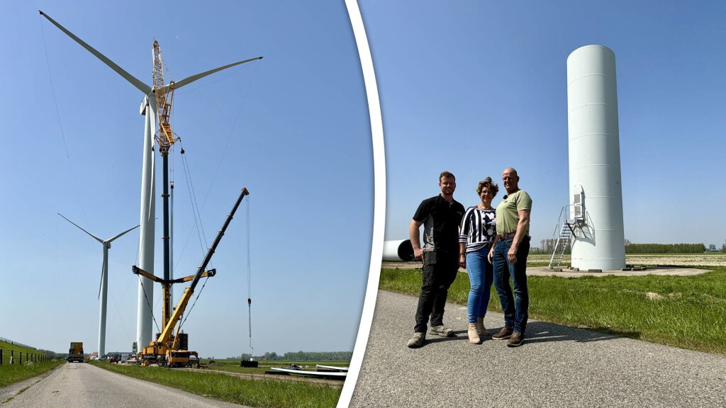 Windturbines in Herkingen worden afgebroken: 'Ze hebben hun werk gedaan'