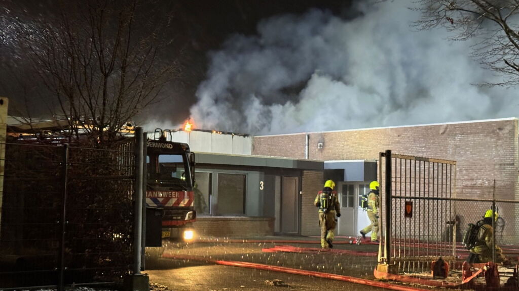 Grote brand op bedrijventerrein Haelen