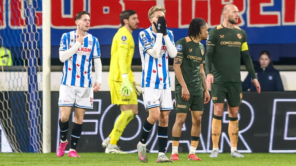 Dominant sc Heerenveen speelt thuis toch gelijk tegen FC Utrecht: 