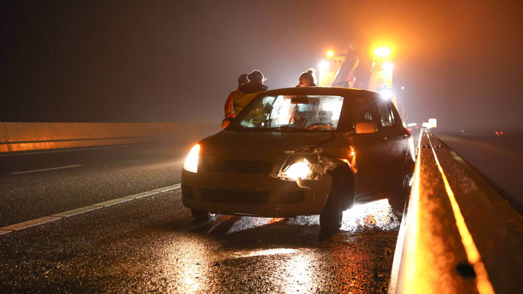 Opnieuw ongelukken op A6 door gladheid