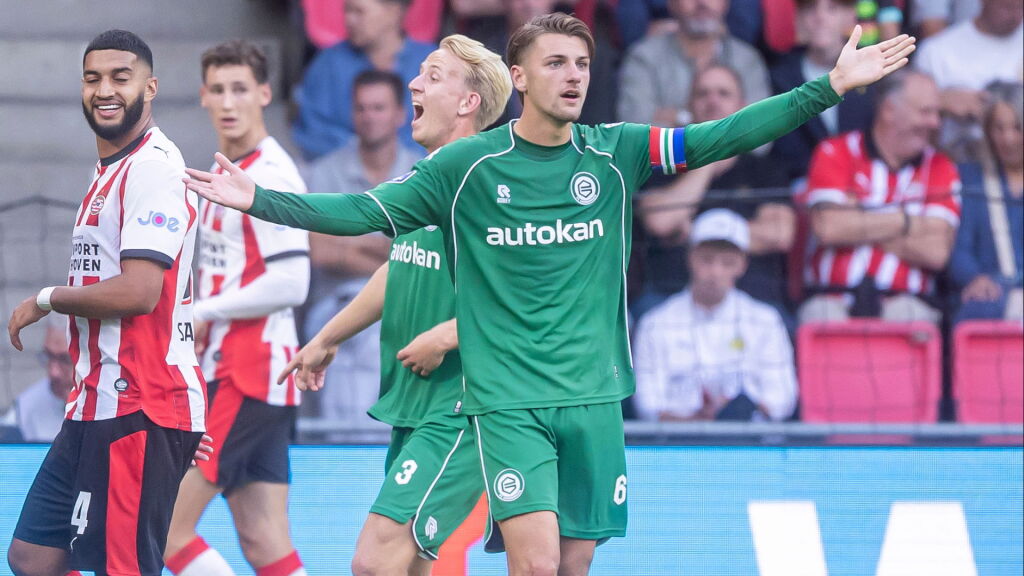 Warming-up: FC Groningen - PSV